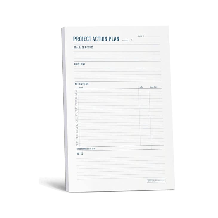 Get Organized with Two Tumbleweeds’ Project Planner Notepad | Apartment ...