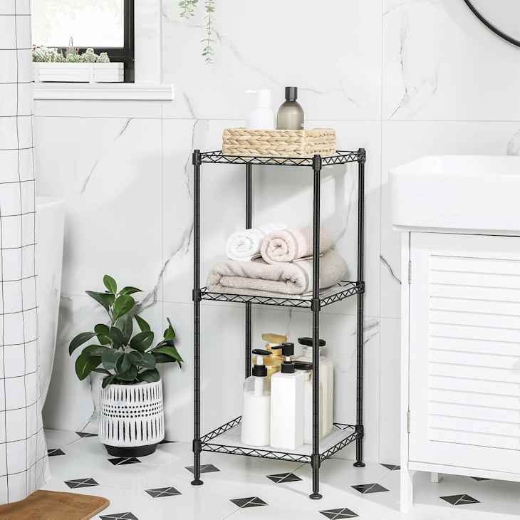 SONGMICS Bathroom Storage Rack Is a Great Small Space Solution ...