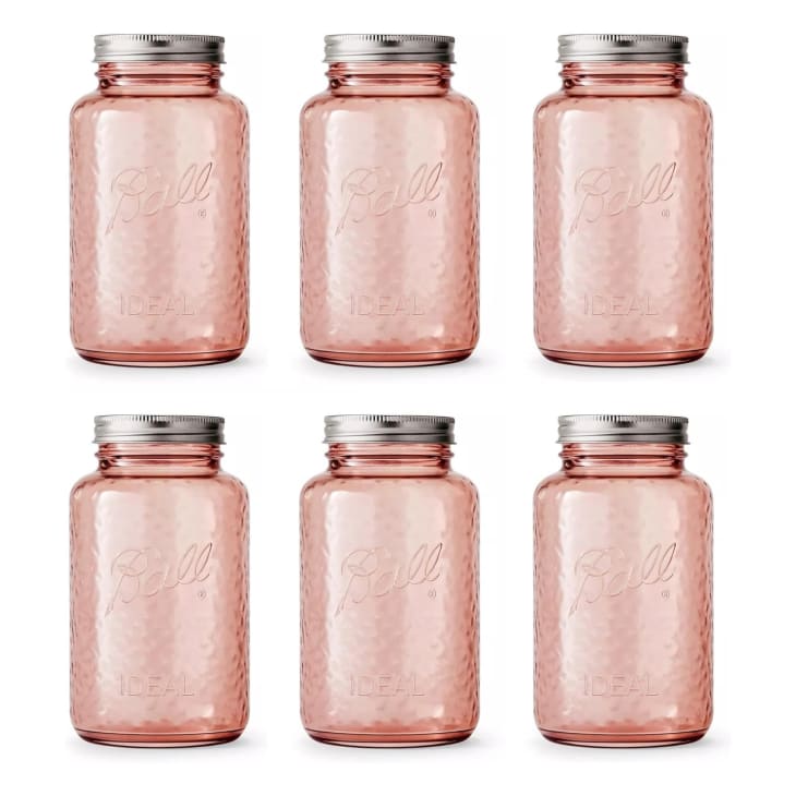 Ball Vintage Einmachglas In Rosé – Limitierte Collector's Edition Mit Deckel & Band, 907 Ml, Perfekt Zum Einkochen, Dekorieren Oder Als Trinkglas
