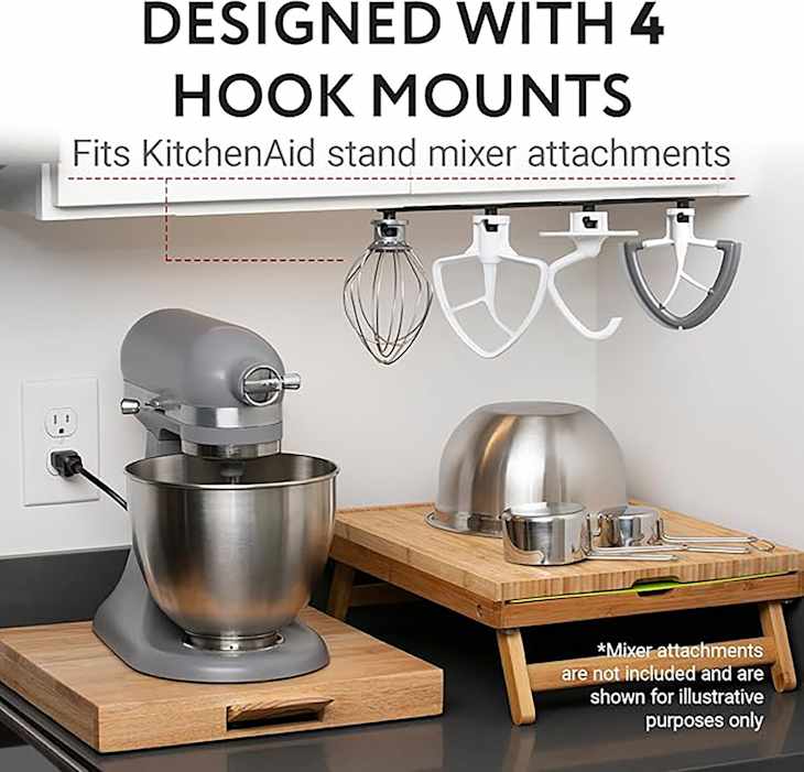 This Stand Mixer Attachment Organizer Is Such a Space-Saver | The Kitchn