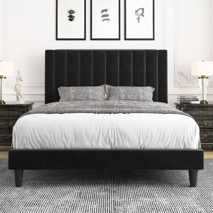 Product Image: Allewie Velvet Upholstered Bed