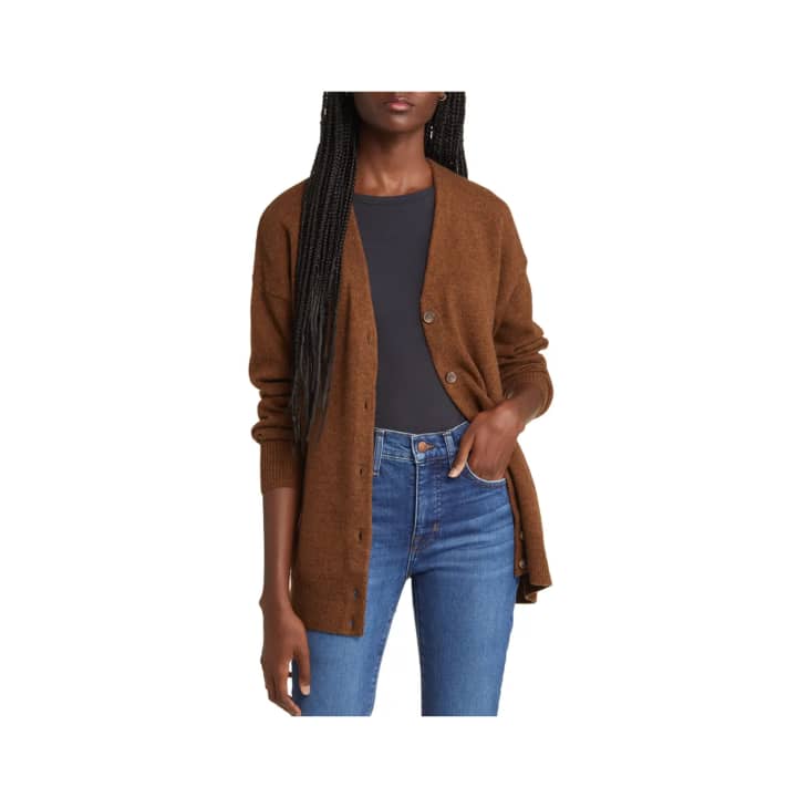 Madewell V Neck Relaxed Cardigan at Nordstrom