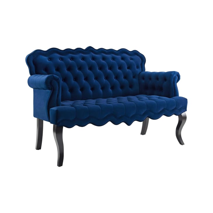 Modway Viola Tufted Velvet Chesterfield Style Settee at Amazon