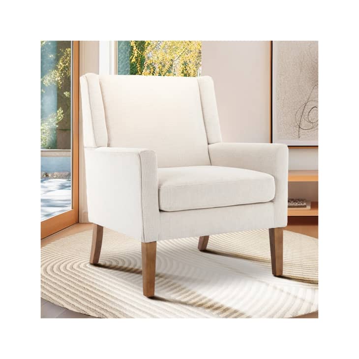 Leston Wide Upholstered Fabric Accent Armchair at Wayfair
