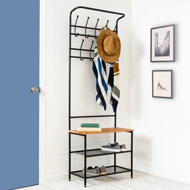 Product Image: Steel Hall Tree with Bench and Shoe Storage