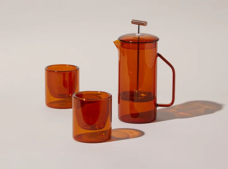 Glass French Press and Double Wall Glasses Bundle at Yield