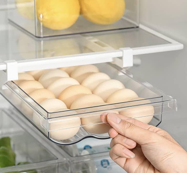 The Amazon Gadget That Doubles Fridge Shelf Space and Stores Eggs