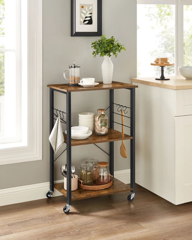 10 Best Baker S Racks For Kitchen Storage 2024 Corner Rolling Power   Drew Rolling Kitchen Cart Wayfair