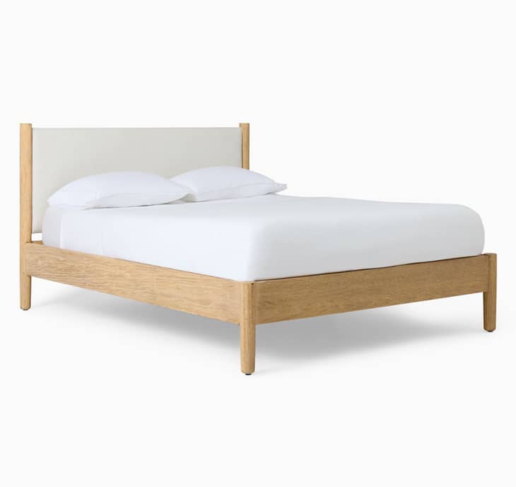 Mid century modern bed deals west elm