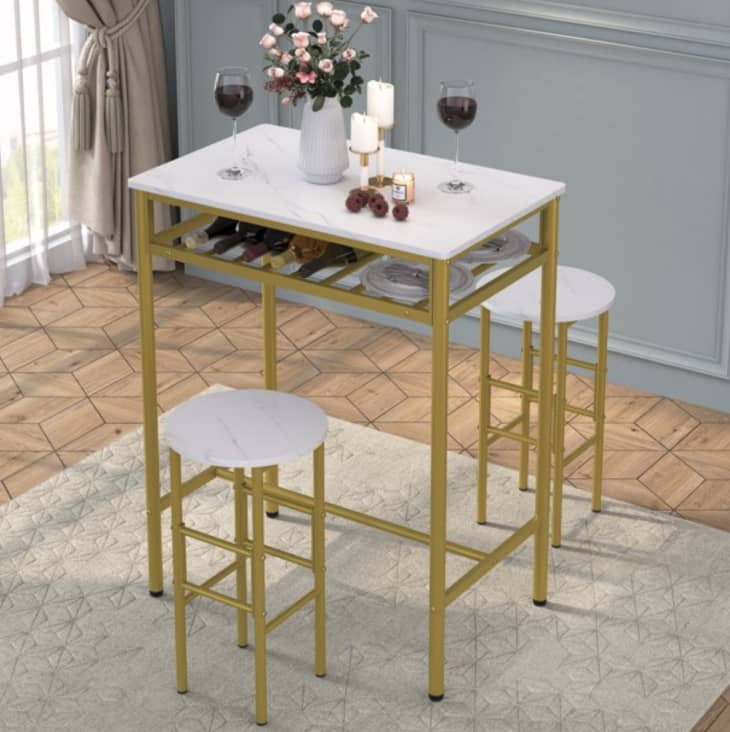 Walmart high cheap table and chairs