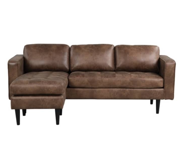 10 Stylish Sectionals Under 500 For Small Spaces Apartment Therapy   Walmart Faux Leather Sectional Sofa