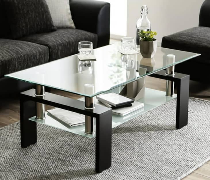 Walmart Spring Sale 2023 Shop Stylish Furniture For Affordable Prices   Walmart Glass Coffee Table With Shelf