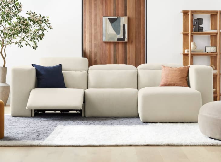 West elm recliner cheap sofa