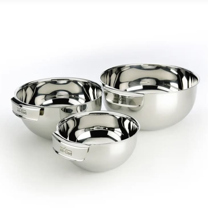 AllClad Stainless Steel 3Piece Mixing Bowl Set AllClad Reviews