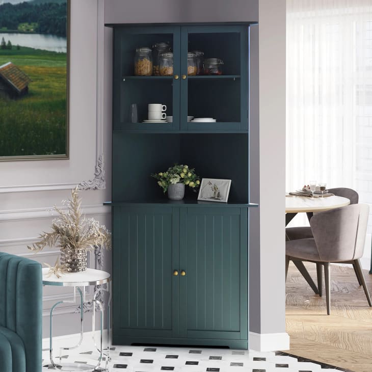 Corner accent hot sale cabinet living room