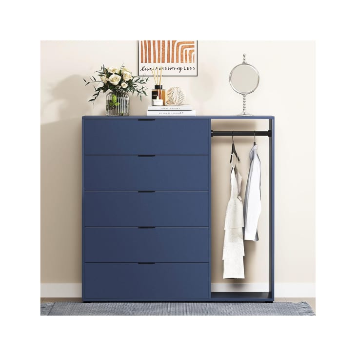 9 Best Dressers Under 400 In 2024 Apartment Therapy   Vrullu 5 Drawer Dresser With Hanging Area