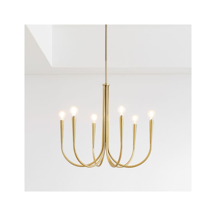 10 Mini Chandeliers For Small Spaces 2024 Apartment Therapy   Swoop Arm Chandelier