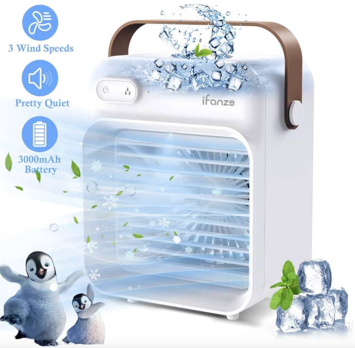 Rechargeable mini 2024 air conditioner