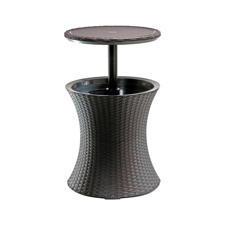Keter Side Table with Cooler Review The Best Patio Table for Entertaining Apartment Therapy