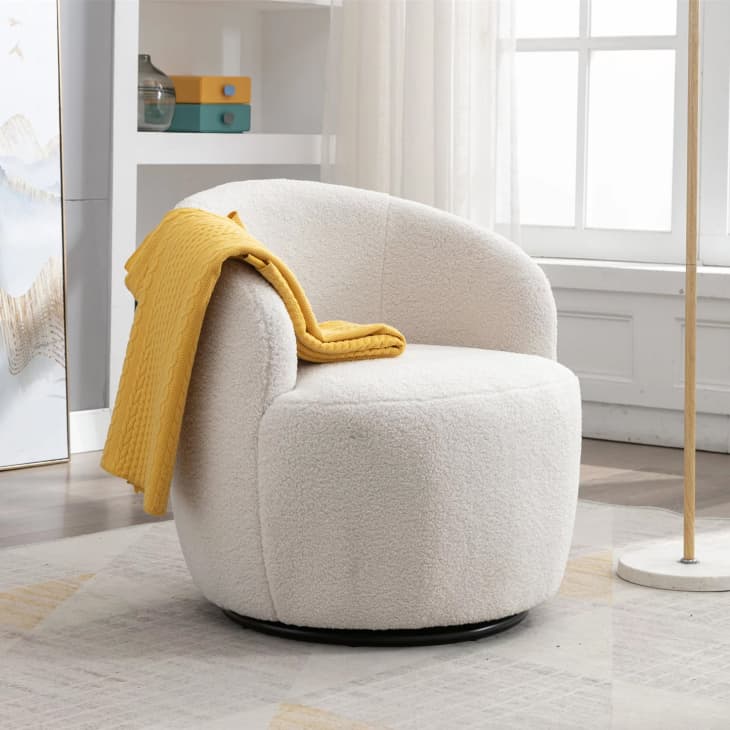 Small swivel 2024 armchair