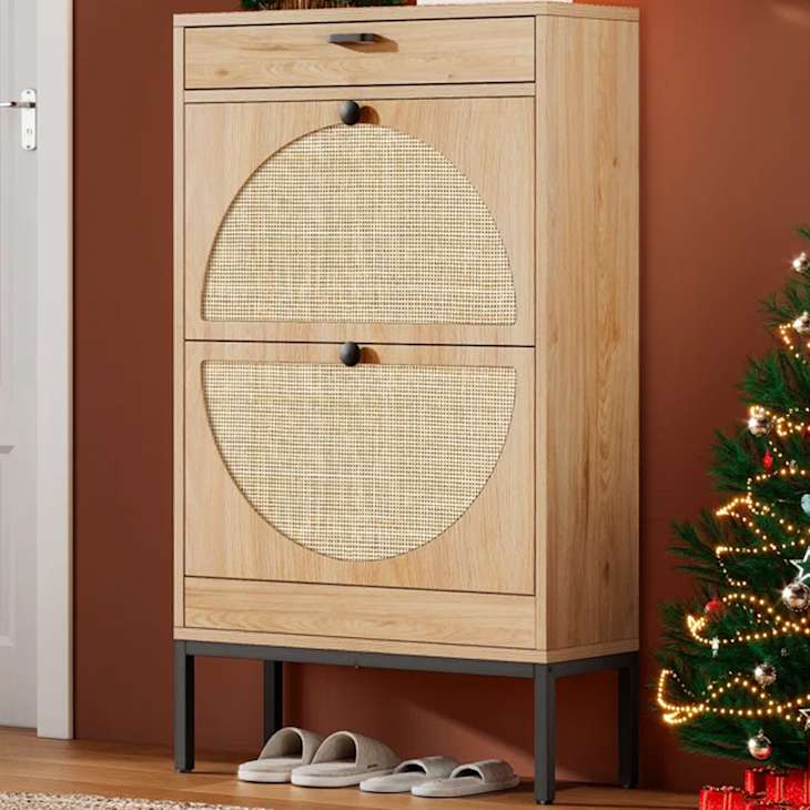 Wayfair Cerina Rattan Shoe Storage Cabinet Review with Photo ...