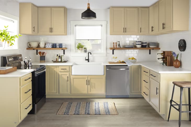 How to Choose Colors for and Paint Kitchen Cabinets ...