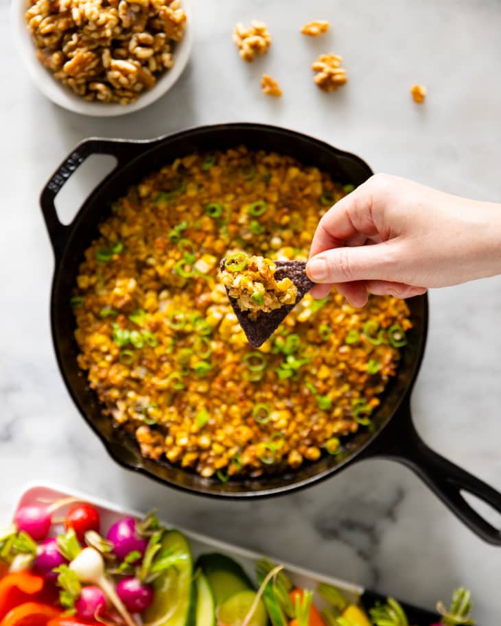 Warm Creamy Corn and Walnut Dip | The Kitchn
