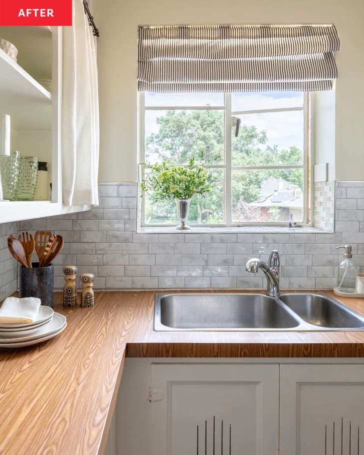 5 Easy, Renter-Friendly DIYs Turned This Kitchen into a Cottagecore ...