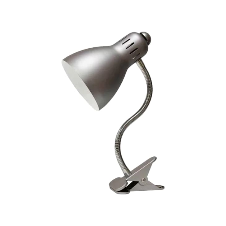 Product Image: Mainstays Silver Metal Gooseneck Clip Lamp