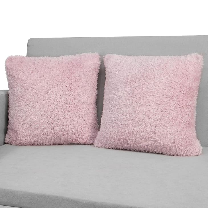 Product Image: Pastel Pink Fluffy Pillow Case Covers