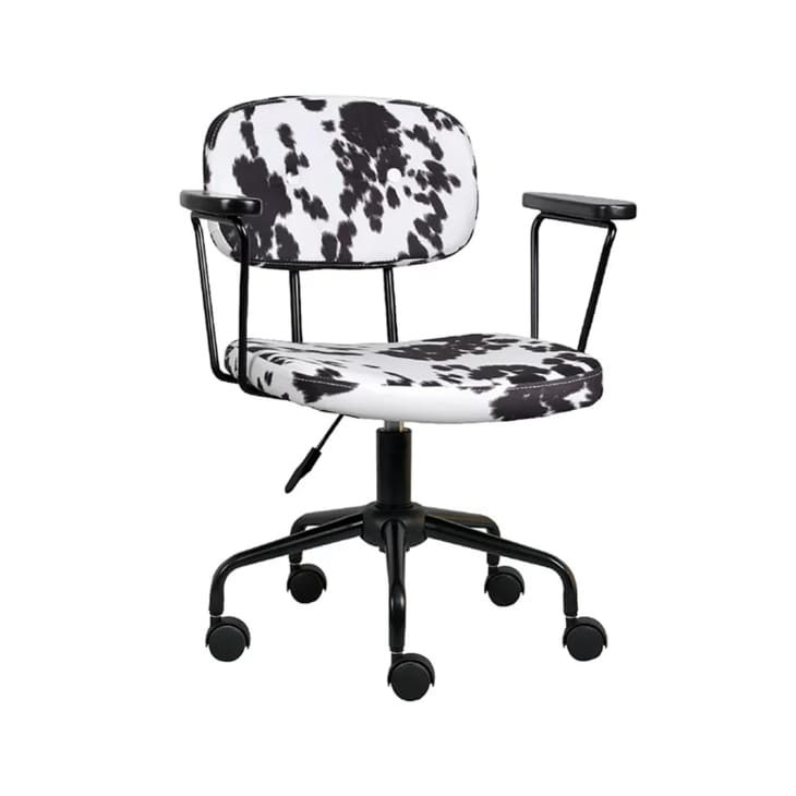 Product Image: Leejay Retro Cow Print Desk Chair