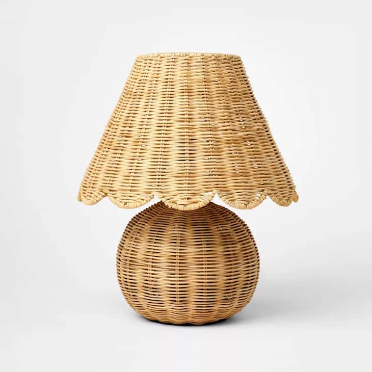 This Target Rattan Table Lamp Is Perfect for Your Desk Apartment Therapy