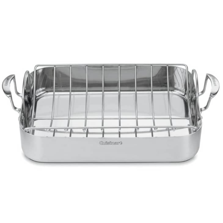 Cuisinart MultiClad Pro Stainless Rectangular Roasting Pan with Rack at Amazon