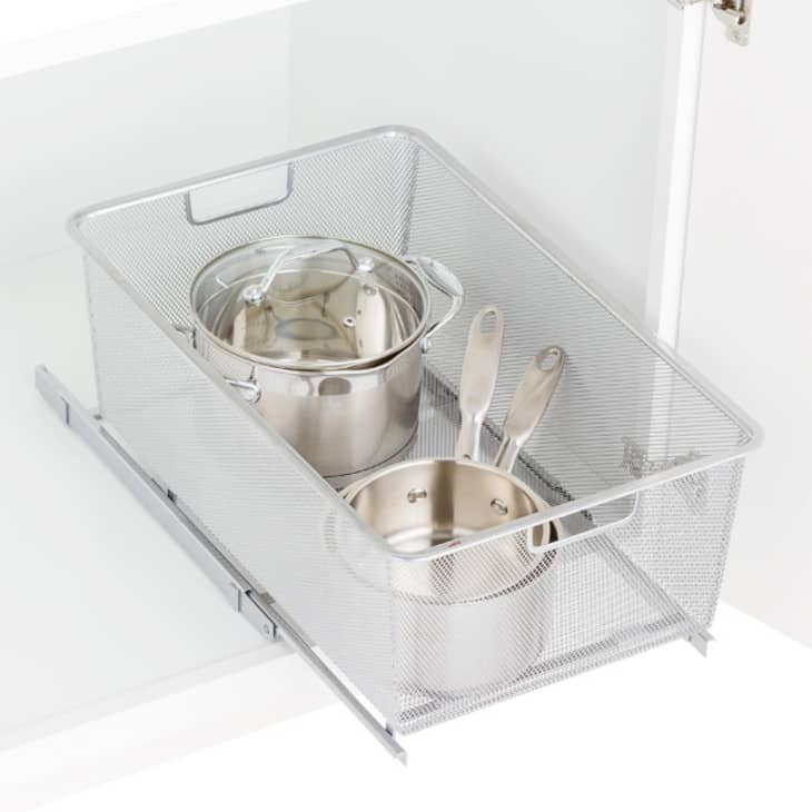 Elfa Platinum Mesh Pull-Out Drawers at The Container Store