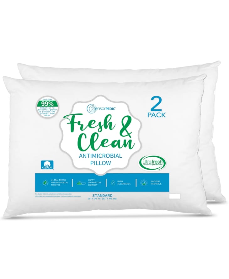 SensorPEDIC Fresh & Clean Antimicrobial Pillows, 2-Pack at Macy’s