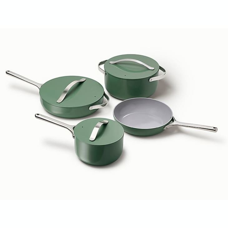 Product Image: Caraway Ceramic Nonstick Aluminum 12-Piece Cookware Set