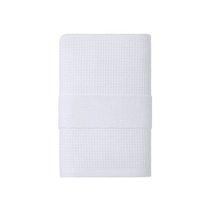 Haven Organic Cotton Waffle & Terry Bath Towel in Bright White at Bed Bath & Beyond