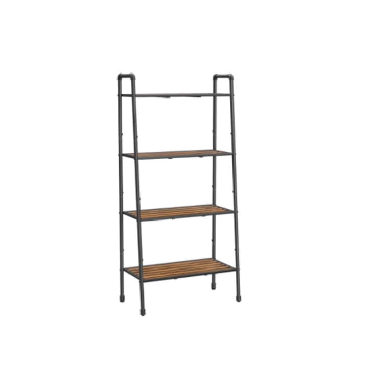 4-Tier Ladder Shelf Black at Songmics