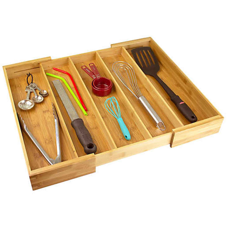 Bamboo Expandable Utensil Organizer at Bed Bath & Beyond