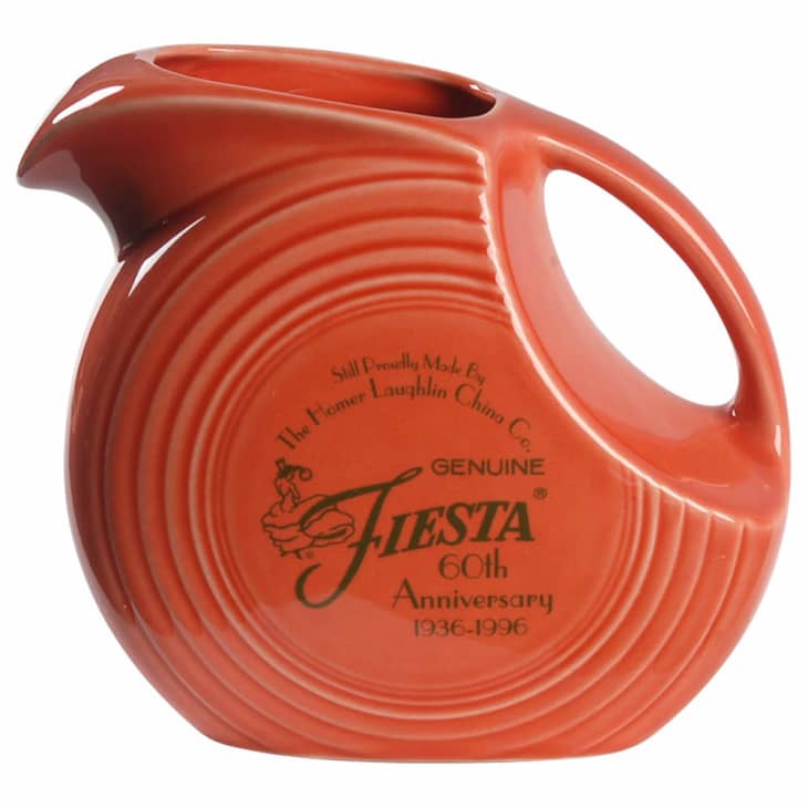 Fiestaware 60th Anniversary Disk Pitcher in Persimmon at Replacements