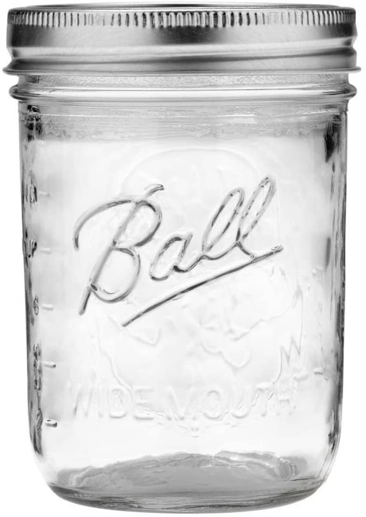 Ball Wide Mouth Pint 16-Ounces Mason Jars with Lids and Bands at Amazon