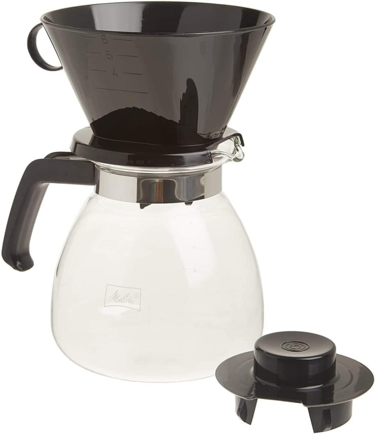 Melitta 52-Ounce Pour-Over Brewer with Glass Carafe at Amazon