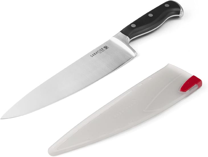 Sabatier Triple Rivet Edgekeeper 8-Inch Chef Knife with Sleeve at Amazon