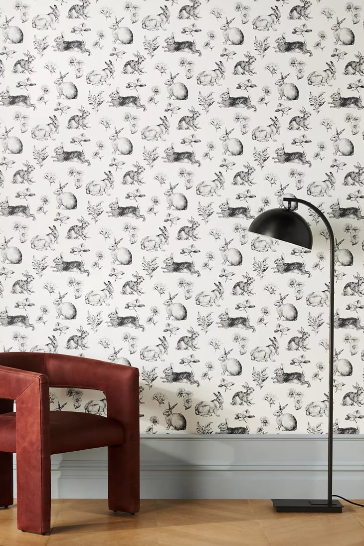 Bunny Toile Wallpaper by York Wallcoverings at Anthropologie