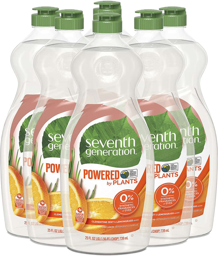 Seventh Generation Dish Liquid Soap, Clementine Zest & Lemongrass Scent at Amazon