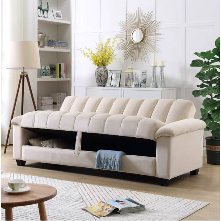 Product Image: Velvet Pillow Top Arm Sofa Bed
