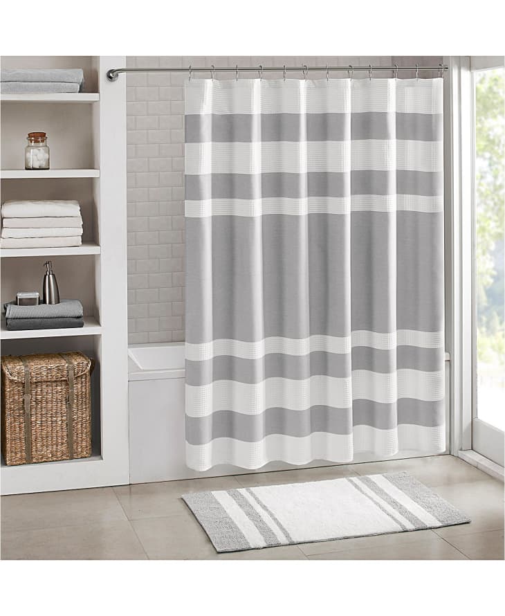 Madison Park Spa Waffle 72" x 72" Shower Curtain with 3M Treatment at Macy's