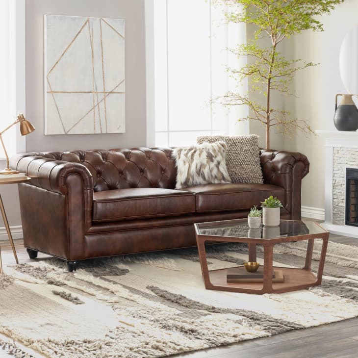 Product Image: Abbyson Tuscan Top Grain Leather Chesterfield