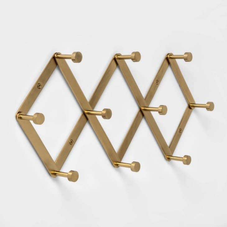 Accordion Decorative Hook Rack Brass - Project 62™ at Target