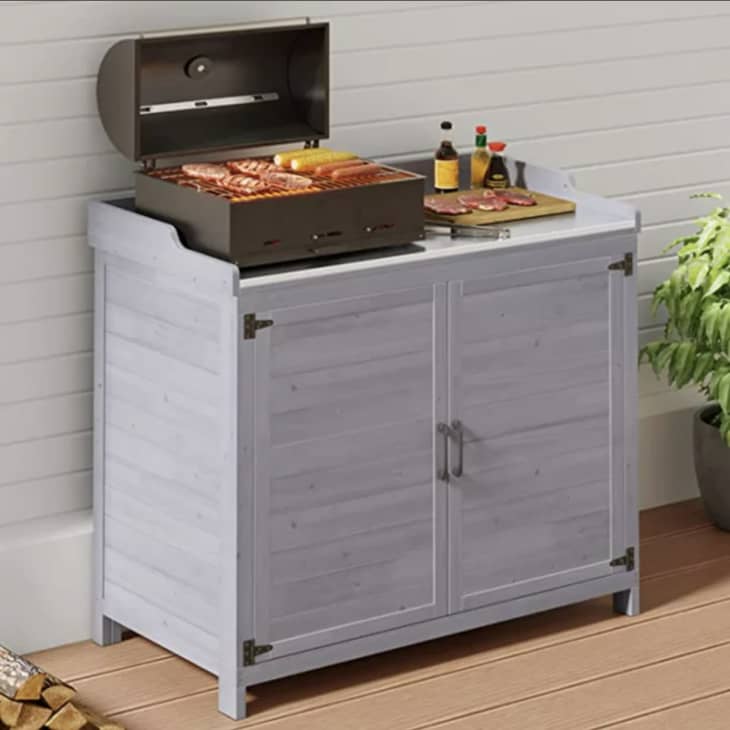 Product Image: Aiho Outdoor Patio Wooden Storage Cabinet